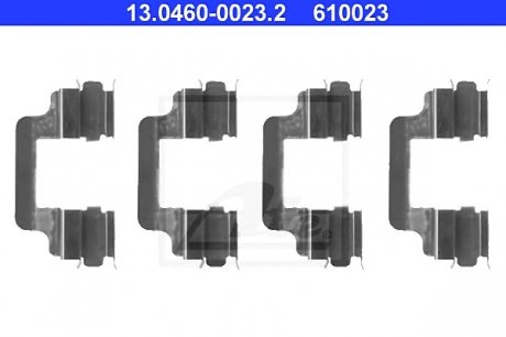 Комплект монтажный тормозных колодок ATE 13046000232 (фото 1)
