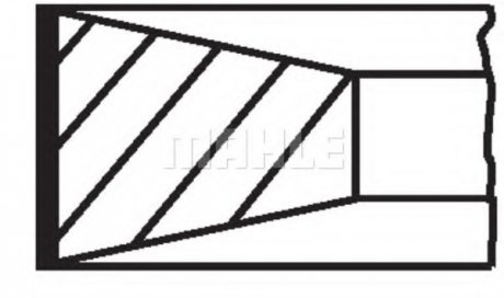 Комплект кілець поршня двигуна Mahle 004 45 G0 (фото 1)