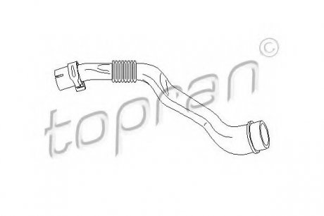 Патрубок системи вентиляції (картер) TOPRAN 111127 (фото 1)
