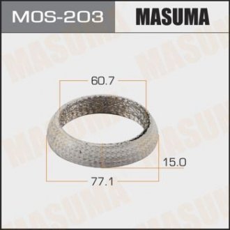 Кільце глушителя (60.7x77.1x15) Masuma MOS203 (фото 1)