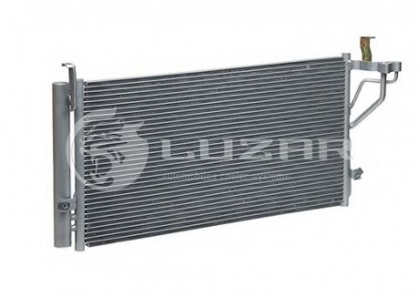 Радиатор кондиционера Sonata 2.0, 2.4, 2.7 (98-) с ресивером АКПП, МКПП ЛУЗАР (СПб- РФ) LRAC 08384 (фото 1)
