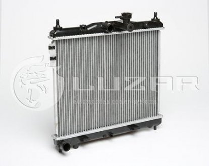 Радиатор охлаждения Getz 1.1, 1.3, 1.4, 1.6 (02-) МКПП (алюм) ЛУЗАР (СПб- РФ) LRc HUGz02110 (фото 1)