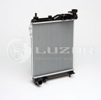 Радиатор охлаждения Getz 1.1, 1.3, 1.4, 1.6 (02-) МКПП (алюм) ЛУЗАР (СПб- РФ) LRc HUGz02320 (фото 1)