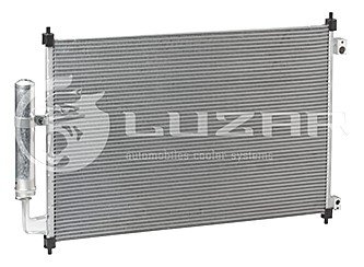 Радиатор кондиционера X-trail 2.0, 2.2, 2.5 (07-) АКПП, МКПП ЛУЗАР (СПб- РФ) LRAC 14G4 (фото 1)