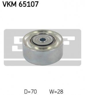 Натяжний ролик, поліклінового ременя (Вир-во) SKF VKM 65107 (фото 1)