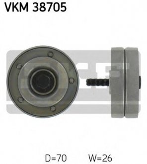 Ролик модуля натягувача ременя SKF VKM 38705 (фото 1)