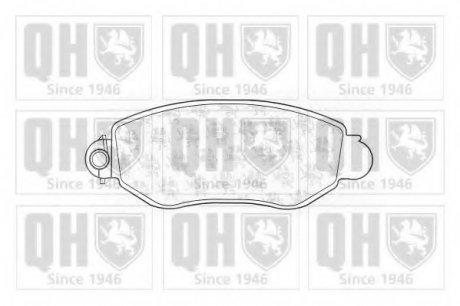 Комплект тормозных колодок, дисковый тормоз QH BP1283 (фото 1)