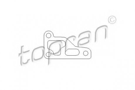 Прокладка корпуса масляного фільтра VW PASSAT 1.6/1.8/2.0 79-96, TRANSPORTER 1.6D 81-87 AUDI 100 1.8 85-90 TOPRAN 100210 (фото 1)