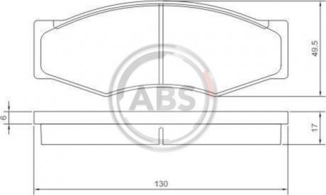 Гальмівні колодки дискові (1 к-т) A.B.S 36168 (фото 1)