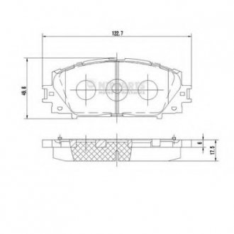 Гальмiвнi колодки дисковi NIPPARTS N3602127 (фото 1)