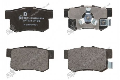 Гальмівні колодки дискові HONDA Accord/CR-V/FR-V "R "04>> Delphi LP1972 (фото 1)