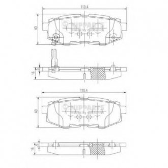 Гальмiвнi колодки дисковi NIPPARTS N3617006 (фото 1)