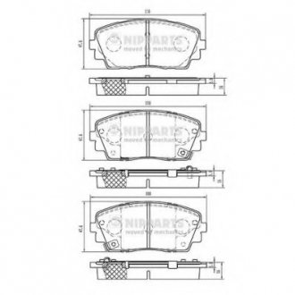 Гальмiвнi колодки дисковi NIPPARTS N3600332 (фото 1)