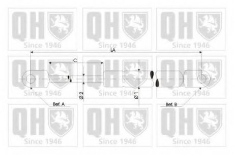 Амортизатор багажника QH 128910 (фото 1)