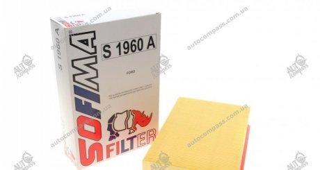 Фільтр повітряний FORD "2,0-2,5 "04-13 SOFIMA S1960A (фото 1)