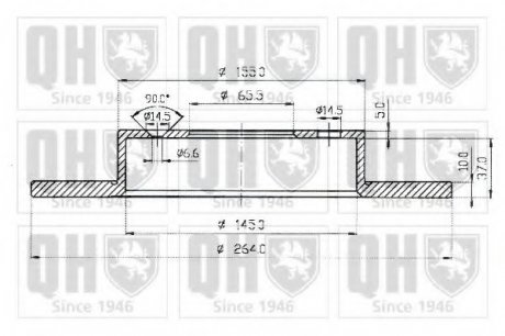 Гальмiвнi диски QH BDC4816 (фото 1)