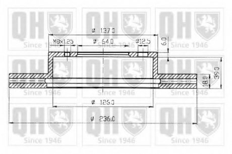 Гальмiвнi диски QH BDC4805 (фото 1)