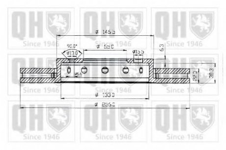 Гальмiвнi диски QH BDC4669 (фото 1)