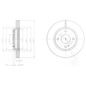 Гальмiвнi диски Delphi BG4170C (фото 1)