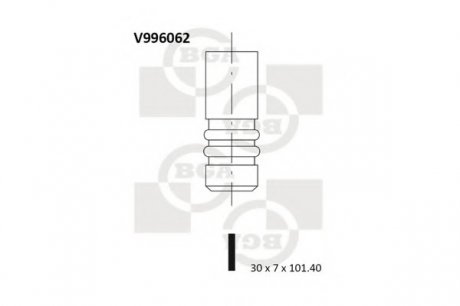 Клапан двигателя BGA V996062 (фото 1)