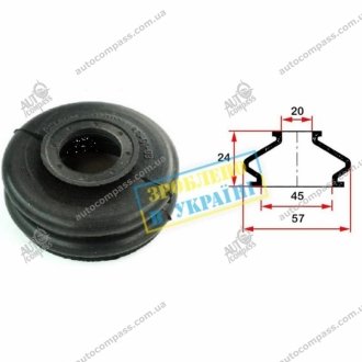 Пильовик (O D45хd20хH24) універсальний для кульової опори, рульового наконечника BELGUM PARTS BG0109