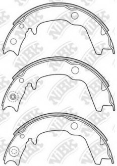 Тормозные колодки барабанні NIBK FN6704 (фото 1)