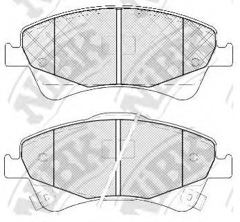 Тормозные колодки дисковые NIBK PN1837 (фото 1)