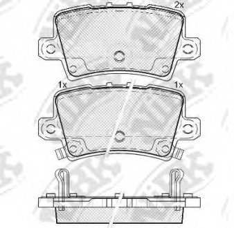 Тормозные колодки дисковые NIBK PN8867 (фото 1)