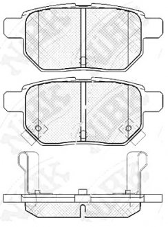 Тормозные колодки дисковые NIBK PN1519 (фото 1)