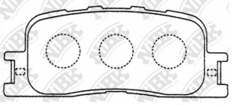 Тормозные колодки дисковые NIBK PN1458