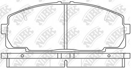 Тормозные колодки дисковые NIBK PN1237 (фото 1)