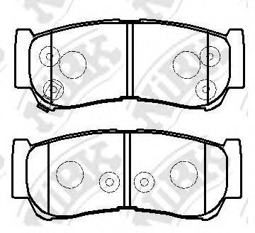 КОЛОДКИ ГАЛЬМ. NIBK PN0447 (фото 1)