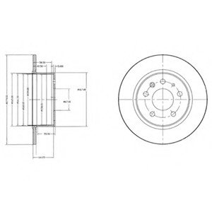 Гальмiвнi диски Delphi BG2240 (фото 1)