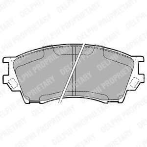 Гальмівні колодки дискові MAZDA Xedos "F "93-01 Delphi LP1063 (фото 1)