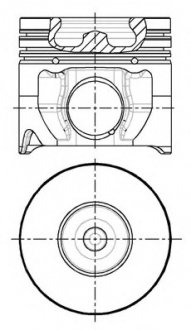 Поршень двигуна NURAL 87-148107-00 (фото 1)
