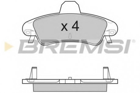 Колодки тормозные задние Ford Mondeo 93-00 (bendix) (115,7x5 BREMSI BP3188 (фото 1)