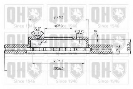 Гальмiвнi диски QH BDC3605 (фото 1)