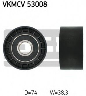 Паразитный, ведущий ролик, поликлиновой ремень SKF VKMCV 53008 (фото 1)