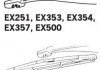 Щетка стеклоочистителя каркасная задняя 400mm (16\\) ExactFit Rear Peugeot 207 (WA, WC) (EX406B) TRICO EX406 (фото 4)