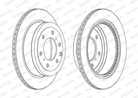 Диск гальмівний Ferodo DDF1965C (фото 1)