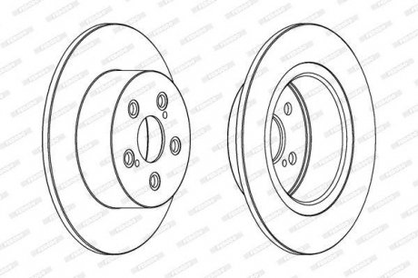 Диск гальмівний Ferodo DDF1556C (фото 1)