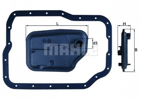 Фільтр АКП Mazda 3 1.4/1.6/2.0 03-09/6 1.8-2.5 02- Mahle HX149D (фото 1)