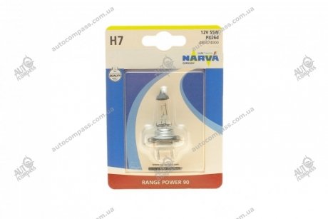 Автолампа H7 55W PX26d RP90 12V 55W PX26d NARVA 480474000