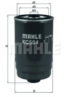Фильтр топливный HYUNDAI SANTA FE III 2.0, 2.2 CRDI 12- (-MAHLE) KNECHT KC504 (фото 1)