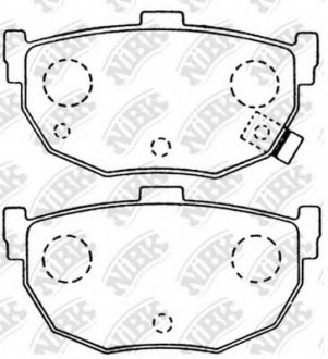 Тормозные колодки дисковые NIBK PN2130 (фото 1)