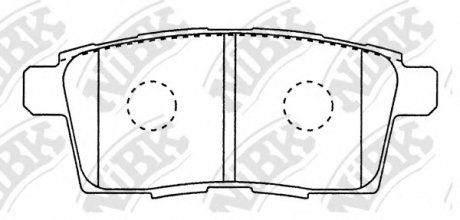 Тормозные колодки дисковые NIBK PN5814