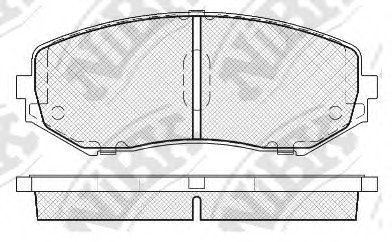 КОЛОДКИ ГАЛЬМ. NIBK PN9802 (фото 1)