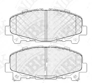 КОЛОДКИ ГАЛЬМ. NIBK PN8865 (фото 1)