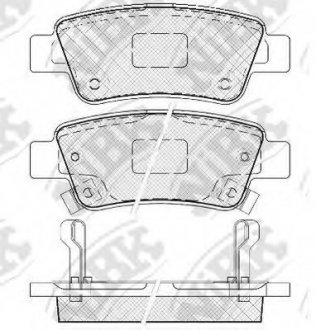 Тормозные колодки дисковые NIBK PN8809 (фото 1)