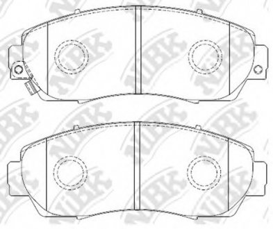 Тормозные колодки дисковые NIBK PN8802 (фото 1)